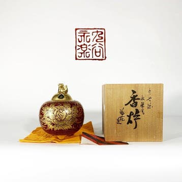 Kutaniware - Eiraku Rakuk () - Wierookvat - Porselein