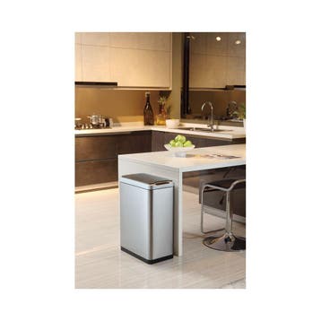 EKO Phantom Sensor Bin 30 ltr - Mat RVS /Zwart, Verzenden, Nieuw