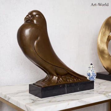 Beeld, Naar Coenrad : Exclusief Beeld, Duif - 29 cm - Brons,
