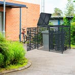 Containerombouw Bernalda voor 2 containers 240L antraciet ca, Tuin en Terras, Bergingen en Tuinkasten, Verzenden, Nieuw