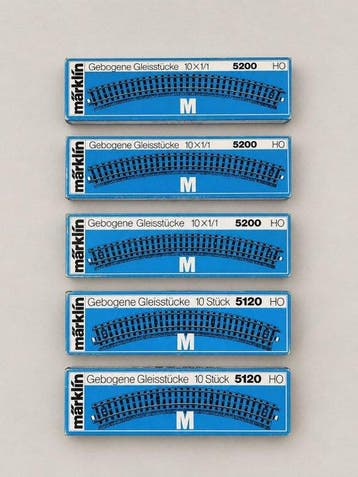 Märklin H0 - 5200; 5120 - Modeltreinsporen (50), Nieuw