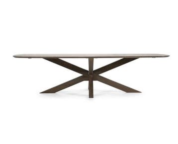 Eleonora Eettafel Nikki Deens ovaal Mangohout 280x100cm -, Ophalen of Verzenden, Nieuw