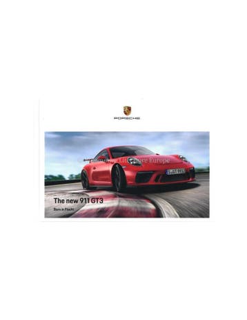 2018 PORSCHE 911 GT3 HARDCOVER BROCHURE ENGELS, Boeken, Auto's | Folders en Tijdschriften, Nieuw, Porsche, Author