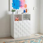 Commode Bopibobro 86x64x36 cm wit [en.casa], Verzenden, Nieuw