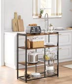 Industrieel Keukenrek met Haken en Mandjes – 80×35×95 cm, Verzenden, Nieuw