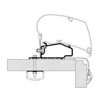 Thule Swift Escape Adapter 2017 350, Nieuw