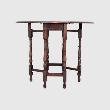 Bijzettafel - Eik - eikenhouten -klaptafel