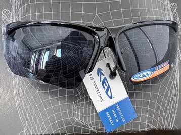 Titel KED Veiligheidsbril UV400 Zwart, Nieuw