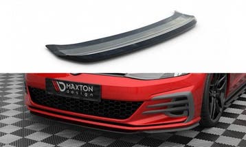 Voorspoiler VW Golf 7.5 GTI Facelift Glans Zwart V.5, Ophalen of Verzenden, Nieuw