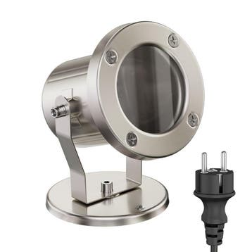 Buitenlamp – GU10 fitting – Kantelbare lampkop – IP55 - RVS, Hobby en Vrije tijd, Ophalen of Verzenden, Nieuw