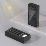 100.000mAh Solar Powerbank met 4 Poorten en 3 Types, Telecommunicatie, Powerbanks, Verzenden, Nieuw, OLOEY