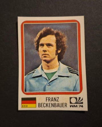 1974 Panini München 74 World Cup Franz Beckenbauer 89 Niet, Nieuw