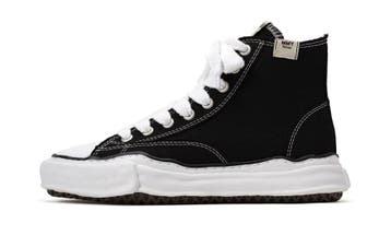 Maison Mihara Yasuhiro Peterson OG Sole Canvas High Black, Nieuw
