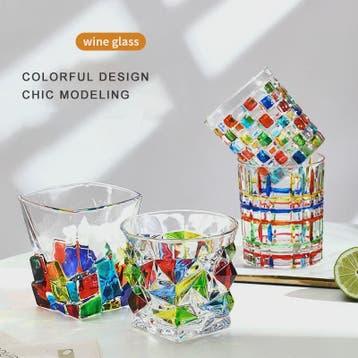 PINNY Kristallen Glas 300ML - Stained Crystal, Vintage Stijl, Verzenden