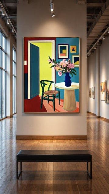 Valdi - Interior con flores - XL