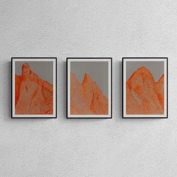 N. Magro - Collectables: “ Three bold orange mountains