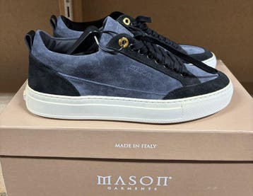 Mason Garments Tia Low sneakers in Black/Boulevard suede, EU, Nieuw, Sneakers of Gympen, Verzenden, Blauw