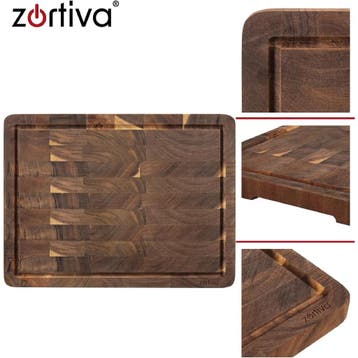 Zortiva Grote houten snijplank van acaciahout 43 x 33 cm..., Ophalen of Verzenden, Nieuw