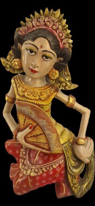 Legong-danser, Balinees danseres - Hout - Indonesië - 20e