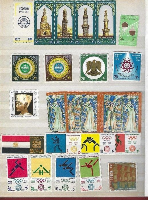 Egypte 1920/1970 - Postzegelverzameling Egypte: Van het, Postzegels en Munten, Postzegels | Amerika