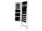 tectake® - Vitrinekast - wit - MDF - 400764, Verzenden, Nieuw