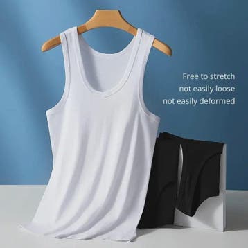 Comfortabel Heren Basic Katoen Tanktop - Slim Fit & Ademend, Verzenden, Nieuw