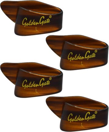 Golden Gate GP-4T Tortoise Duimplectrum Large 4-pack, Ophalen of Verzenden, Nieuw, Akoestische gitaar