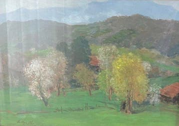 Amedeo Merello (1890-1979) - Primavera a Fumeri