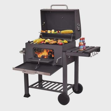 Stevige Houtskool Barbecue Grillwagen met Verstelbare Kolenl, Verzenden, Nieuw