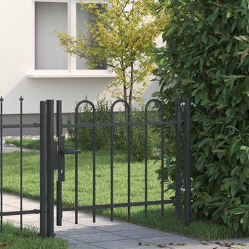 vidaXL Hekpoort BOXTEL 103 x 124,5 cm Gepoedercoat staal, Verzenden, Nieuw