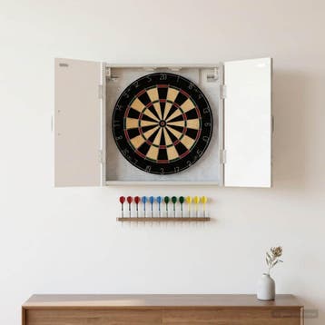 vidaXL Dartbord Kabinet HOORN Betongrijs 52,5 x 10,5 x 53,5, Verzenden, Nieuw