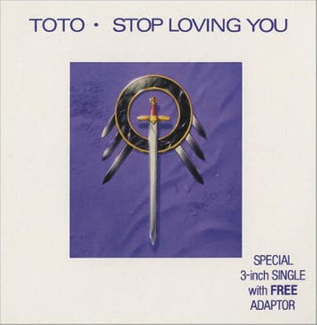 cd single card - Toto - Stop loving you (3 tracks, 1988, 3, Verzenden, Zo goed als nieuw, Pop