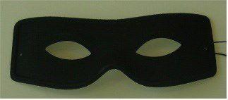 Oogmasker zorro zwart, Verzenden, Nieuw, Feestartikel