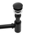 Messing Sifon Mat Zwart | Wastafel Afvoer | Laatste Stuks!, Ophalen of Verzenden, Nieuw, Koper, Wastafel