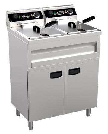 Combisteel Friteuse | Elektrisch | 2x 9L | 2x 230v | Op Kast, Ophalen of Verzenden, Nieuw in verpakking