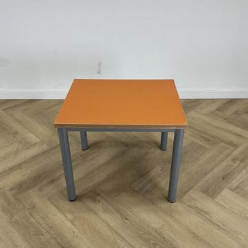 Klassehout schooltafel 70x60 cm , oranje-grijs, Huis en Inrichting, Tafelonderdelen, Ophalen of Verzenden, Gebruikt
