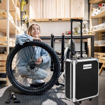 Aluminium trolley-gereedschapskoffer, 1200-delig - zwart, Verzenden, Nieuw