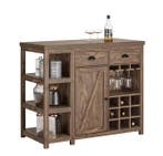 Keukeneiland met Wijnrek en Lades– Vintage Buffetkast 110x95, Huis en Inrichting, Woonaccessoires | Wijnrekken, Verzenden, Nieuw