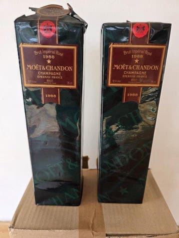 1988 Moët & Chandon, Brut Impérial Rosé - Champagne Rosé,, Nieuw