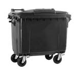 Afvalcontainer 660 liter grijs, Huis en Inrichting, Woonaccessoires | Prullenbakken, Kunststof, Nieuw, 40 liter of meer, Ophalen of Verzenden