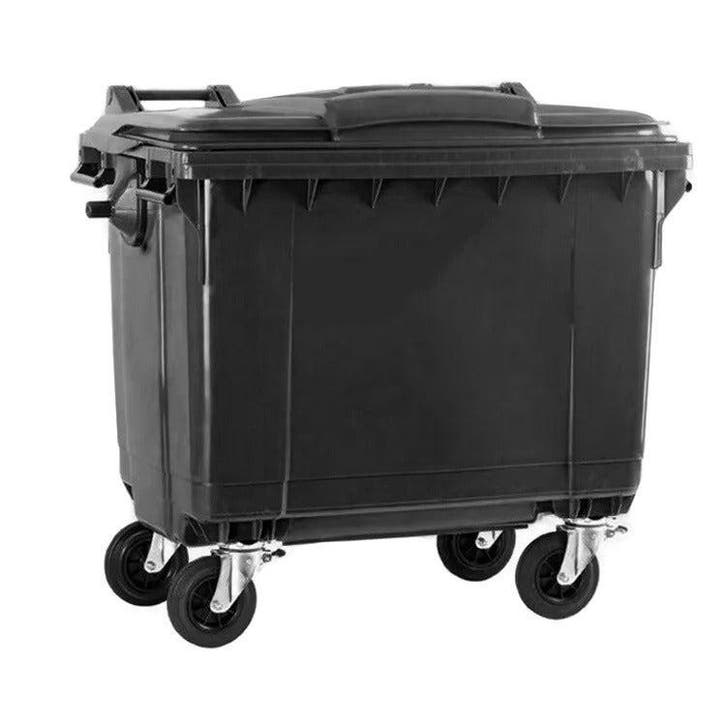 Afvalcontainer 660 liter grijs, Huis en Inrichting, Woonaccessoires | Prullenbakken, Nieuw, 40 liter of meer, Kunststof, Ophalen of Verzenden