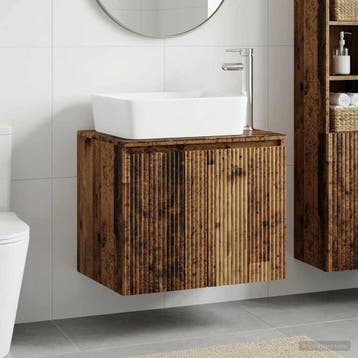 vidaXL Badkamer wastafelkast Oud hout 62,5 x 44,5 x 80 cm, Verzenden, Nieuw