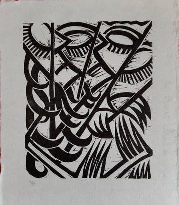 Otto Möller (1883 - 1964) - woodcut