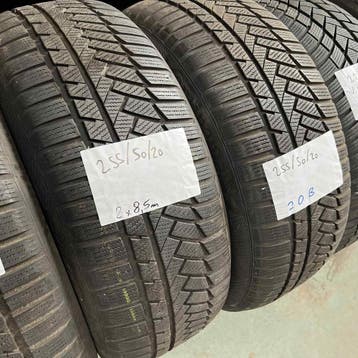 4 x Continental Winter TS850P 255-50-20 Winterbanden 8,5mm, Gebruikt, 255 mm, Band(en), Personenwagen