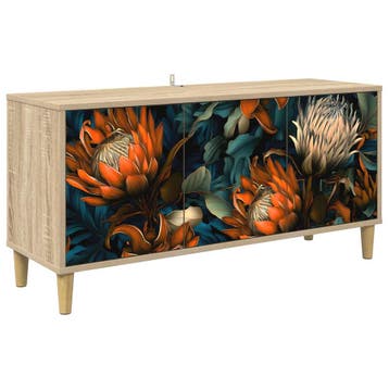 vidaXL Tv-meubel LOCHEM 102 x 33 x 50 cm Sonoma Bewerkt hout, Minder dan 50 cm, Verzenden, Nieuw, Minder dan 100 cm