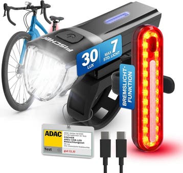 LED Fietsverlichting Zwart | 23% Korting | Snelweg, Verlichtingsset, Ophalen of Verzenden, Accu, Oplaadbaar