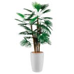 Rhapis Palm kunstplant, H150cm, Huis en Inrichting, Kamerplanten, Ophalen of Verzenden, Palm, 150 tot 200 cm