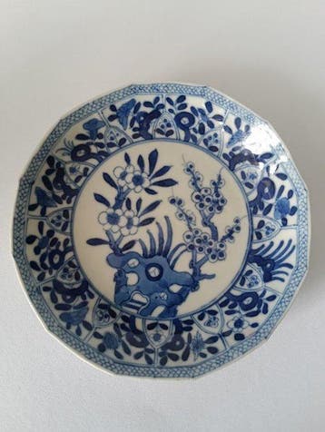 Chinese Blauw-Wit Schotel – Kangxi (ca.1700) –, Antiek en Kunst