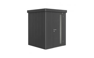 Biohort Berging Neo Enkele Deur Donkergrijs 180 x 180 x 222, Nieuw