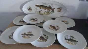 Porcelaine de France - Tafelservies (10) - Porselein -